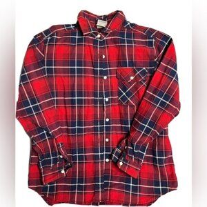 The North Face Flannel Plaid Long Roll Tab Sleeve button down shirt